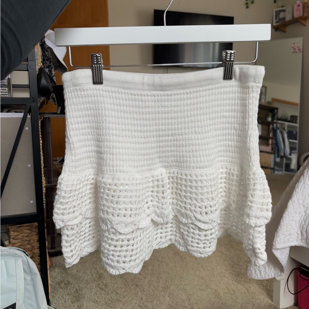 Wild Fable White Textured Mini Skirt - Picture 2 of 4